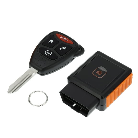 Key Programmer Tool Set with Keyless Entry Remote Key Fob for Dodge Dakota KOBDT04A 4 Button 315Mhz OBD2