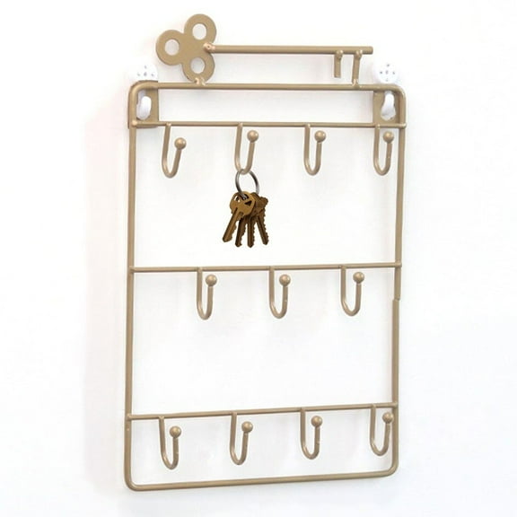 Key Rack, Decorative Wall Mounted Holder with 11 Key Hook Key Rack Holder Organizer Metal Key Holder for Wall for Key Storage