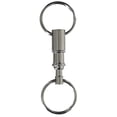 thumbnail image 1 of Hillman Pull Apart Key Ring, 1" Split Ring, Easy Release, Stainless Steel, 1 Pack, 1 of 5