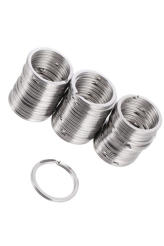 Key Ring 50 Pcs Metal Rings Keychain Corksickles Corkcircle Pendant Stainless Steel