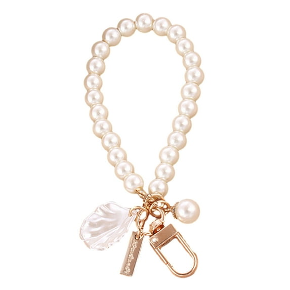 Key Ring Bracelets Wristlet Keychain Car Beaded Key Ring Bangle Chains for Women, Handbag Bag Decorations - Style:Style 1