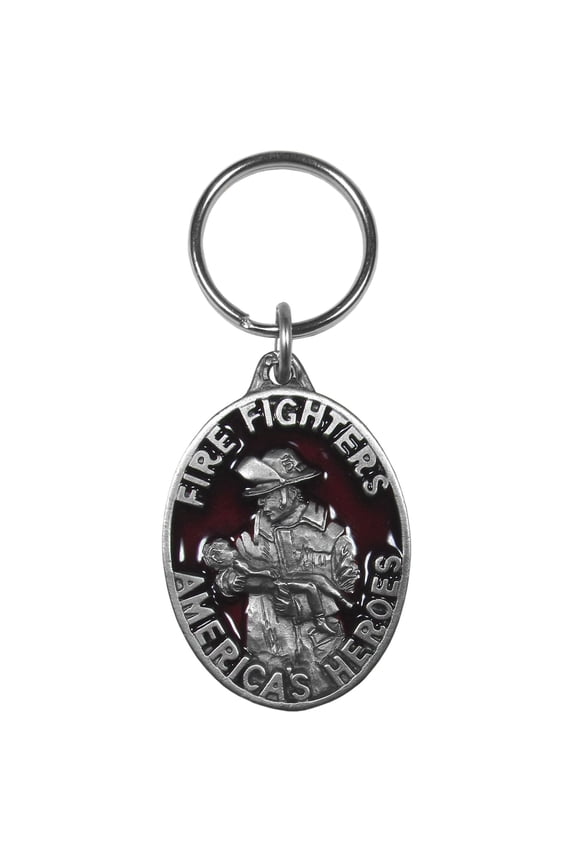 Fire Fighters America's Hero's Metal Key Chain