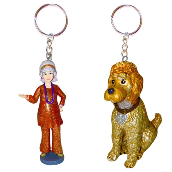 Key Ring Keychain Mrs Devine & Frenchy Pvc Figure Figurine Ornament Fancy Nancy New