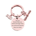 thumbnail image 1 of Key Ring Pendant 2025 Graduation Season Gift Single Sided Engraved Metal Keychain, 1 of 2