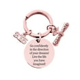 thumbnail image 1 of Key Ring Pendant 2025 Graduation Season Gift Single Sided Engraved Metal Keychain, 1 of 2