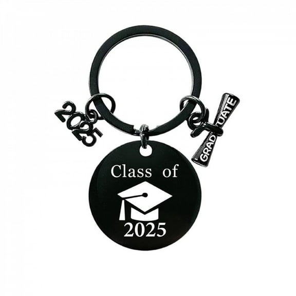 Key Ring Pendant 2025 Graduation Season Gift Single Sided Engraved Metal Keychain