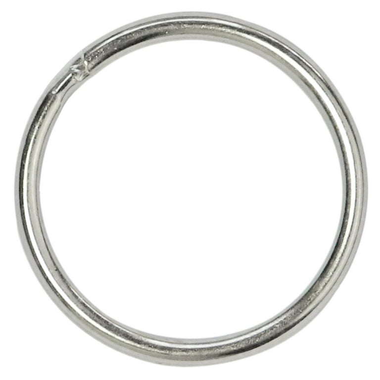 Key Rings Key Chain Metal Split Ring Bulk (Round Edged 1 Inch