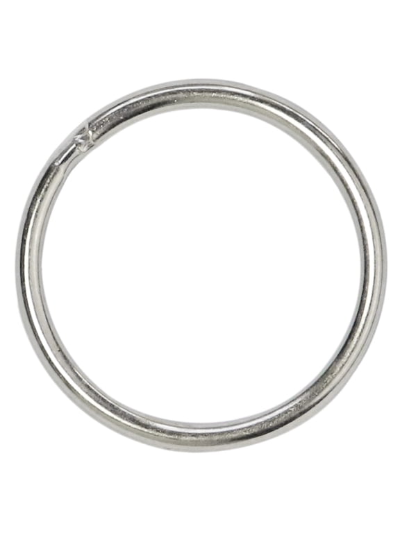 Key Rings Key Chain Metal Split Ring Bulk (Round Edged 1 Inch Diameter) 100pcs, for Home Car Keys Organization, Arts & Crafts, Lanyards, Lead Free Nickel Plated Silver