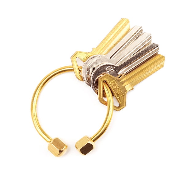 Key Rings Keychains for Men Small Size Keychain Men and Women 3.4*3.4cm Golden