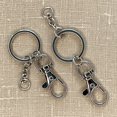thumbnail image 1 of Key Rings with Lobster Hook, Silver 2pc, 1 of 2