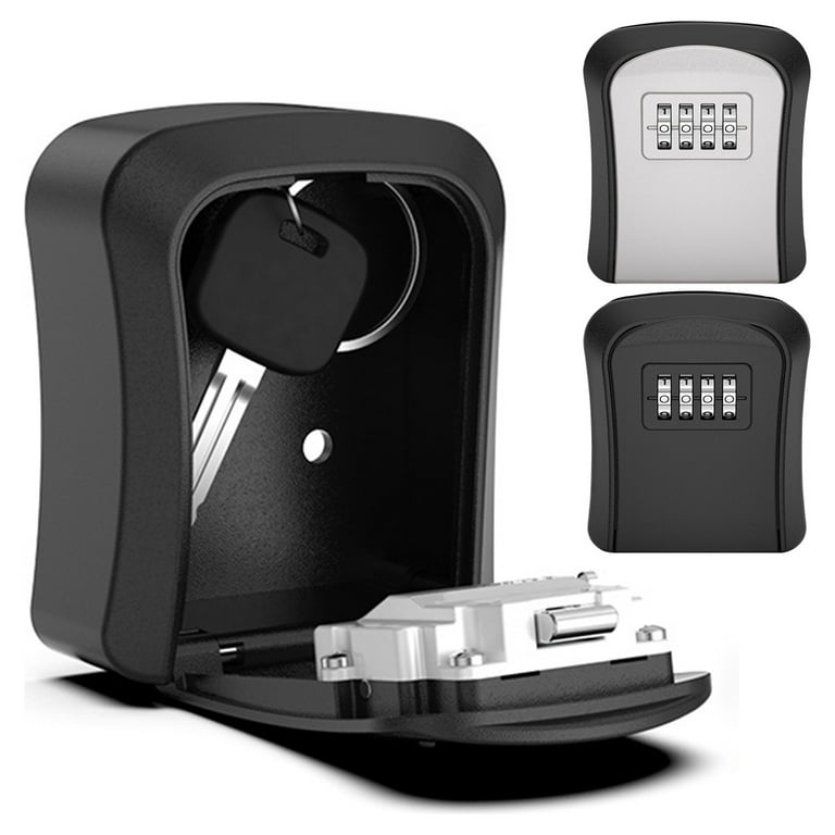 Key Safe Box 4 Digit Code Lock-Storage Key Box Outdoor Wall Key Safe Box 4 Digit Code Lock-Storage Key Box Outdoor Wall