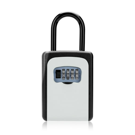 Key Safe Box Outdoor, Password Storage Key Box Indoor Outdoor Wall Mount Weatherproof 4 Digit Combination Password Home Metal Key Security Box ,Easy Installation