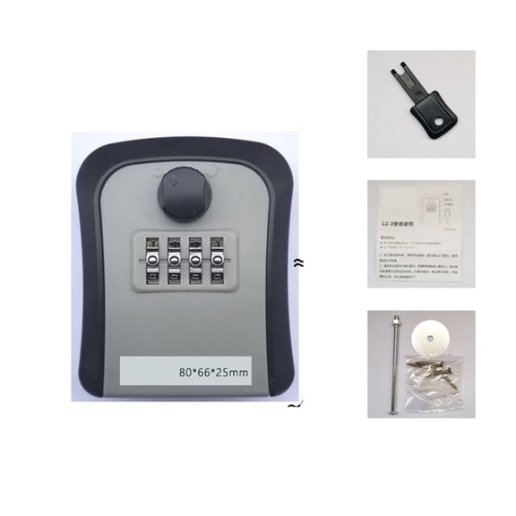 Key Safe Box Outdoor, Plastics Wall-Mounted Key Safe Weatherproof Combination Key Storage Lock Box Indoor and Outdoor Password Key Lock Box ,Widely Use