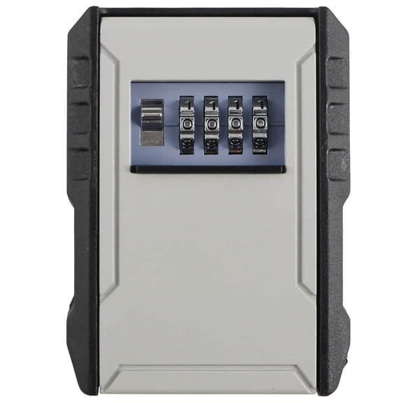 Key Safe Box Wall Mounted Key Lock Safe Box 4 Digit Combination Key Box Resettable Code Key Security Box Key Safe Storage Box Large Capacity Holds Up 10 Keys for Home Garage Store Indoor Outdoor