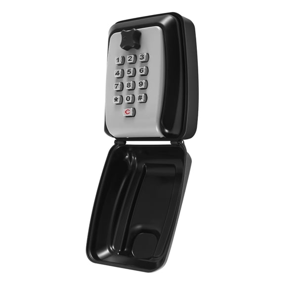 Key Safe Box, Wall Mounted Large Key Box Secure Waterproof Outdoor Key Box With 12 Code Rustproof Weatherproof Heavy Duty Key