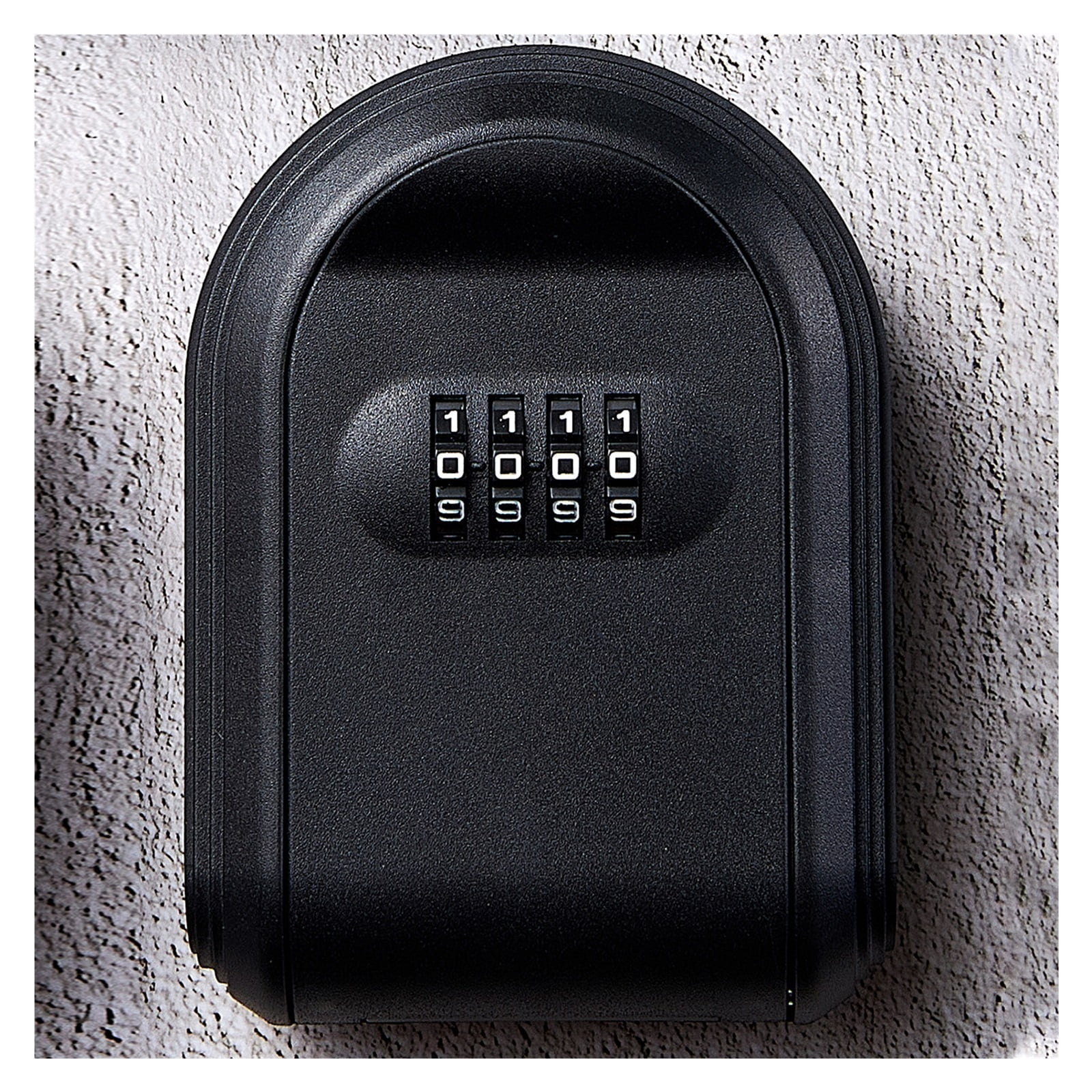 Key Safe Box Weatherproof Wall Mounted Key Lock Box 4 Digit Code Outdoor Key Security Storage Case ,Compact Design