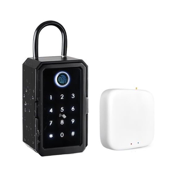 Key Safe Tuya Ttlock Fingerprint Digital Key Box App Remote Access Wall Mount Combination Security Lockbox ,Easy Installation
