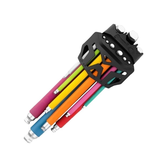 Key Set L Wrench Kit For Screw 9Pcs Long Arm Hex Key Set 1.5mm To 10mm Hexagonal Spanner Hand Tool