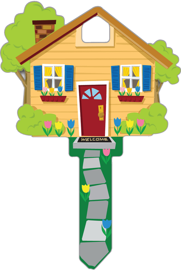 Shapes Decorative House Key - Single Pack Residential Use, Standard Application