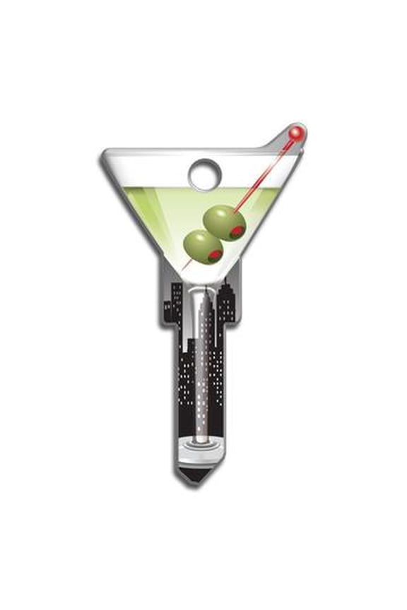 B133 Key Shapes Martini Glass Key Blank