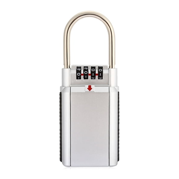 Key Storage Box with Lock and Hook 4 Digit Combination Password Code Safe Zinc Alloy Weatherproof ,Multiple Options Available