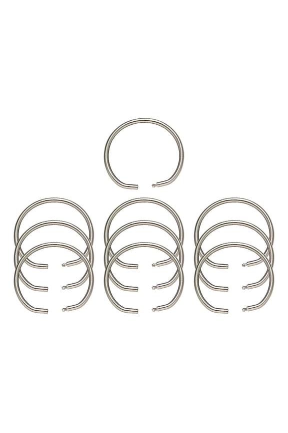 Key Systems, Inc. - 270 Tamper Proof Key Ring 2" Dia. (5 cm) 10 Pack, Silver