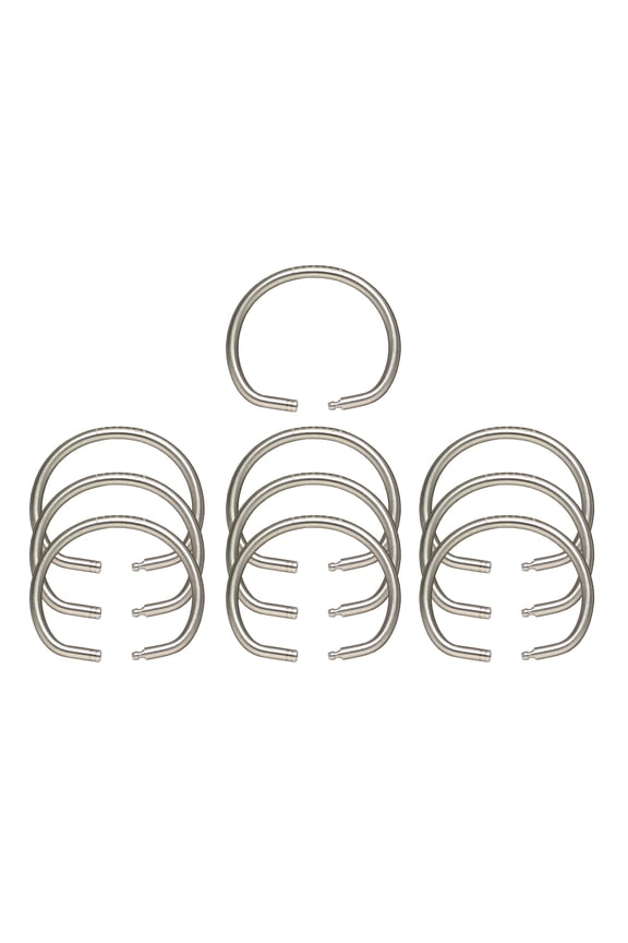 Key Systems, Inc. - 278 Tamper Proof Key Ring 1-5/8" Dia. (4 cm) 10 Pack, Silver