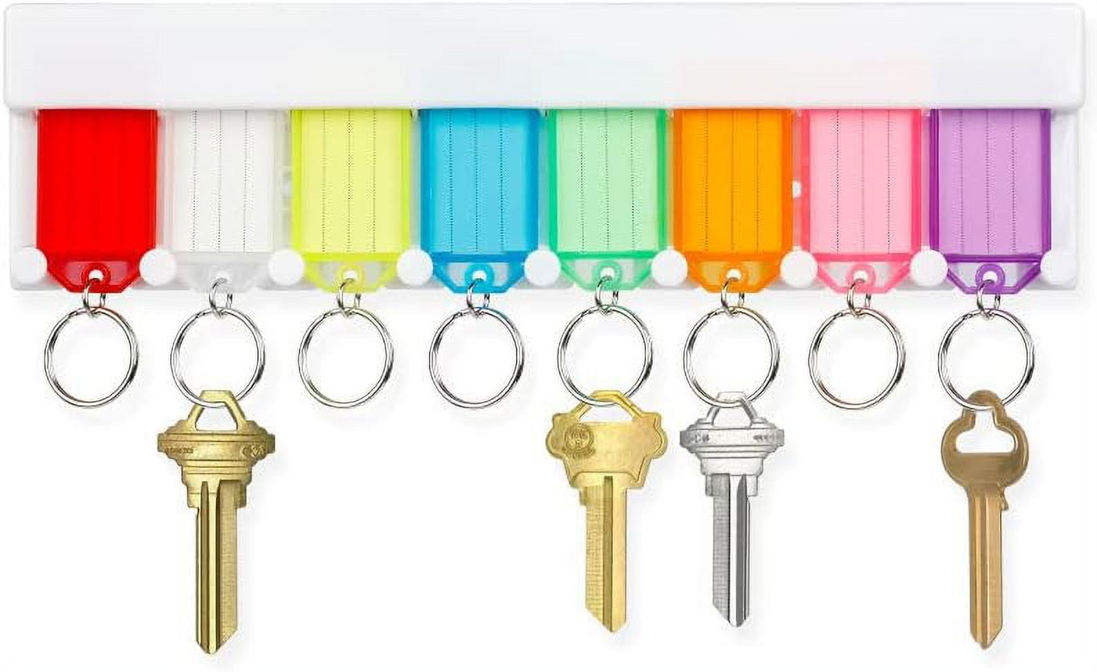 Key Tag Rack Slot Style Plastic Wall Mounted Key Holder Organizer with