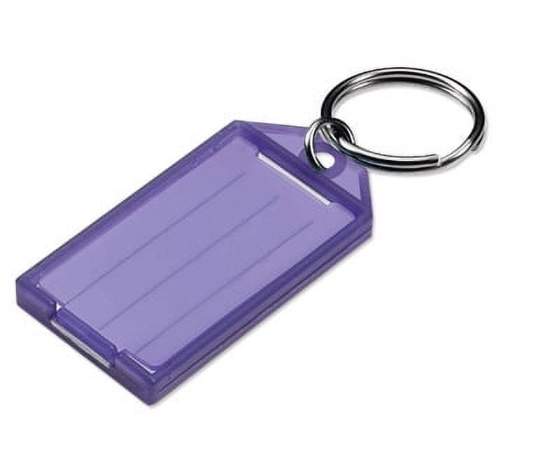 Key Tag, w/Split Ring 60500-65 Purple 100/box