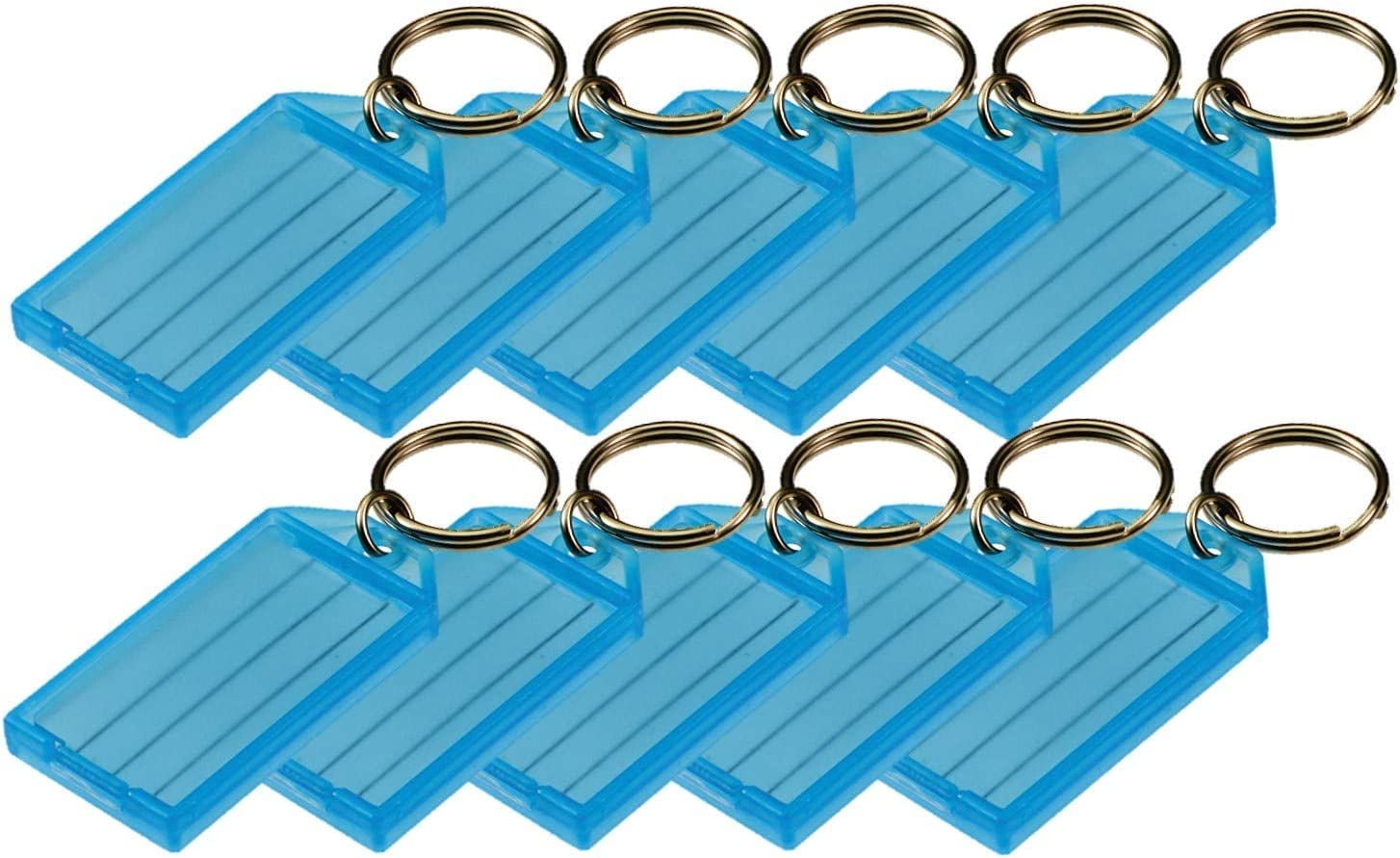 Key Tag with Flap,Split Ring & Paper Insert for Labeling, Key