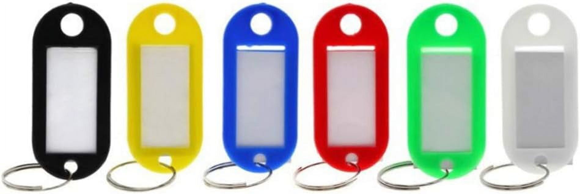 Key Tags Colorful Keyring Tags with Ring Key Rings with Paper Labels