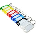 thumbnail image 1 of Key Tags with Split Rings & a Label Holder - Great Name Tags & ID Tag Labels for Key Ring or Luggage Tags. Soft Plastic by Better Crafts - (30, Assorted Colors), 1 of 5