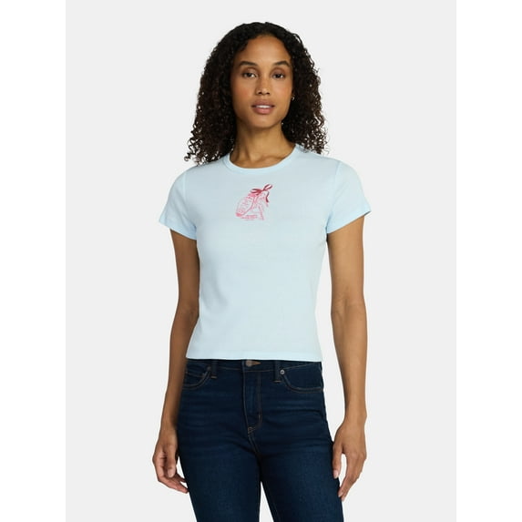 Social Edition Women's Key To My Heart Graphic Tee with Short Sleeves ...
