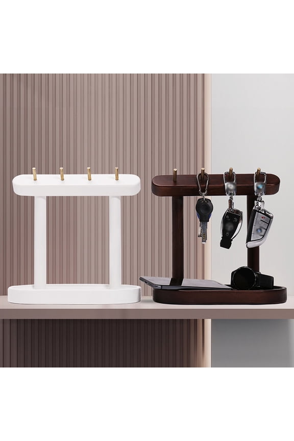 Key Tray Decorative Trays for Entryway Table, Stackable Jewelry Trays Coffee Table Decor Wooden Home Jewelry Dish Tray Key Phone Change Watches Candy Entryway Tray