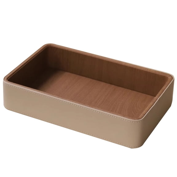 Key Tray PU Leather Desktop Organizer Jewelry Trays, Key Bowl Scandinavian Decorative Trays for Coffee Table, Entry Tray Jewelry Cosmetics Keys Accessories Storage Boxes