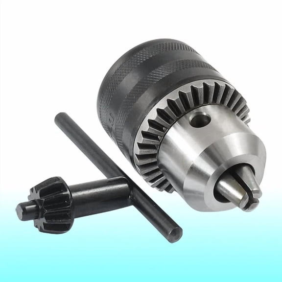 Key Type 1.5-13Mm Capacity B16 Tapered Bore Drill Chuck Black