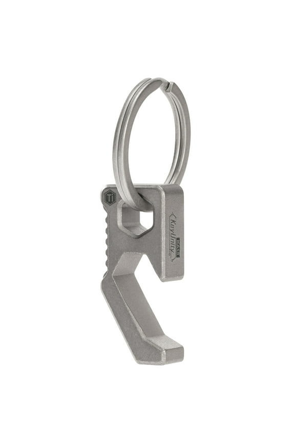 2 in 1 Tool Bottle Opener and Screw Driver, EDC Titanium Keychain Bottle Opener Tool for All Glass Bottle Caps, KA13