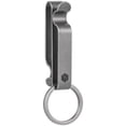 thumbnail image 1 of Key Unity Belt Key Clip, KM00 Titanium Double Side Quick Release Key Holder with Detachable Keyring for Belt Pants Loop Pocket, Gray, 1 of 10