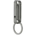 thumbnail image 1 of Key Unity Double Side Carabiner Keychain Clip, KM11 Titanium Belt Key Holder Clips for Car Keys or Small Tools, Gray, 1 of 5