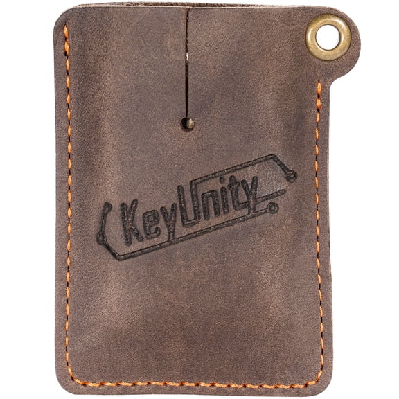 Key Unity EDC Leather Sheath Pocket Organizer, Designed for Mini Flashlight and Small Tool