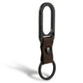 thumbnail image 1 of Key Unity KM02 Titanium Belt Clip Carabiner Leather Keychain Holder with Removable Stainless Steel Key Ring (PVD Black), 1 of 6