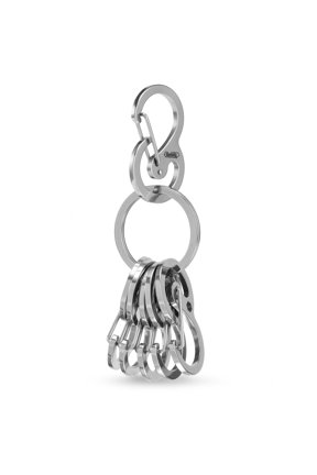 Key Chain, KS05 Stainless Steel Carabiner Sets Mini Clips for Keys, Flashlight and Whistles