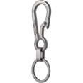 thumbnail image 1 of Key Unity Keychain Clip with Bottle Opener, KM01 Titanium Carabiner Key Ring Holder for Car Keys, Key Finder (Sandblasted), 1 of 7