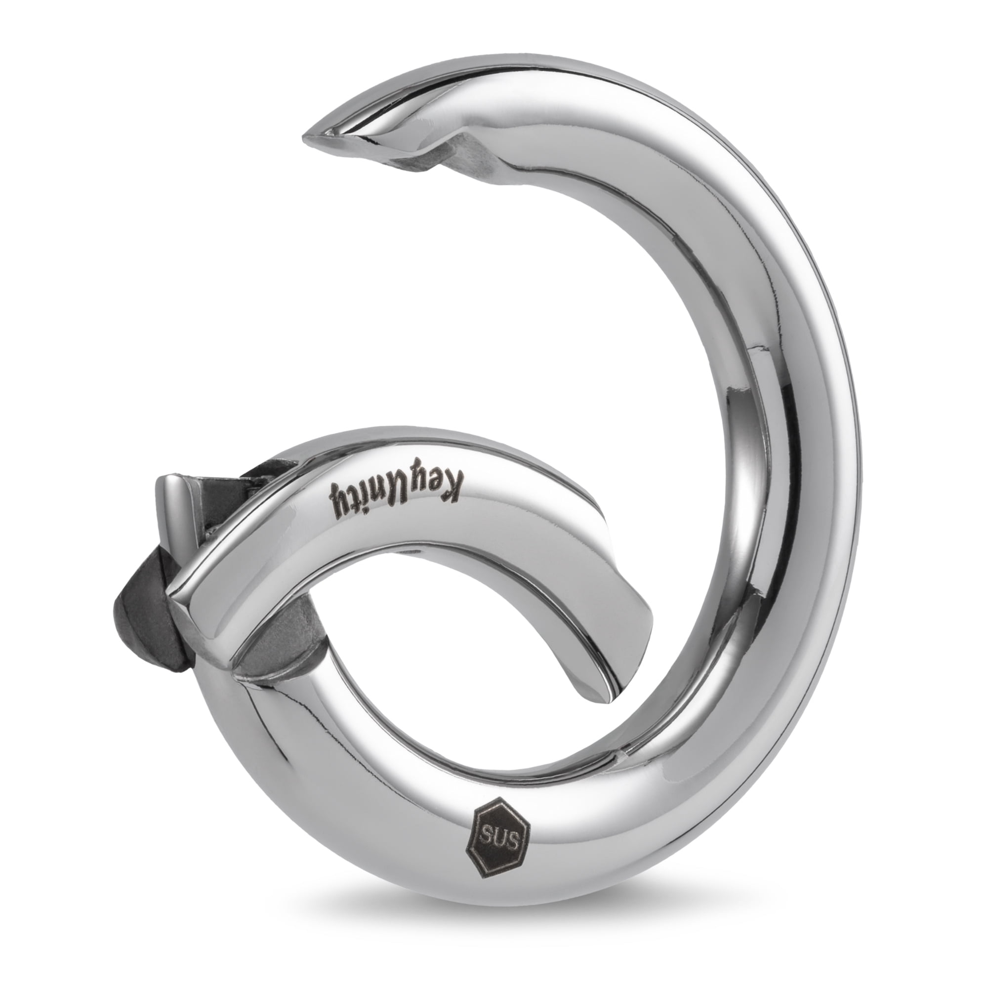 Key Unity Spring O Ring Round Carabiner Clip, Stainless Key Unity Spring O Ring Round Carabiner Clip, Stainless
