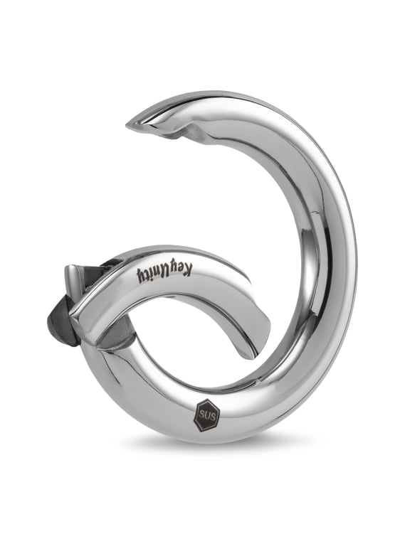 Spring O Ring Round Carabiner Clip, Stainless Steel Spring Snap Keychain for Key Ring Bag & Shoulder Strap, KS06