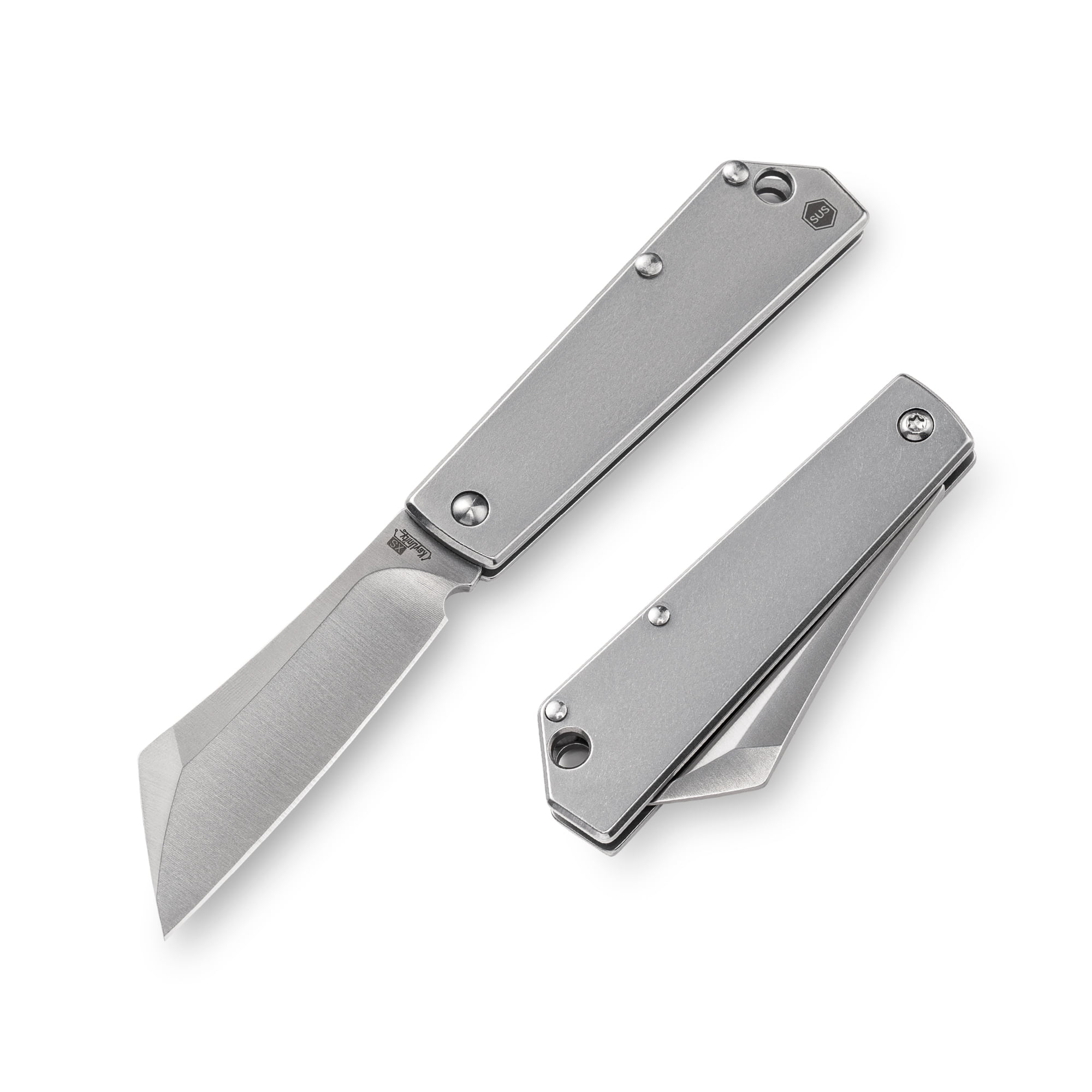 Key Unity Steel Pocket Knife for Fishing Camping, EDC Mini Folding Knives for Keyring, 1.46'' Blade, KK03XS