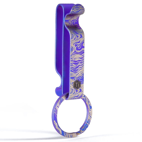 Key Unity Titanium Double Side Keychain Hook Decoration Clip for Women Girls