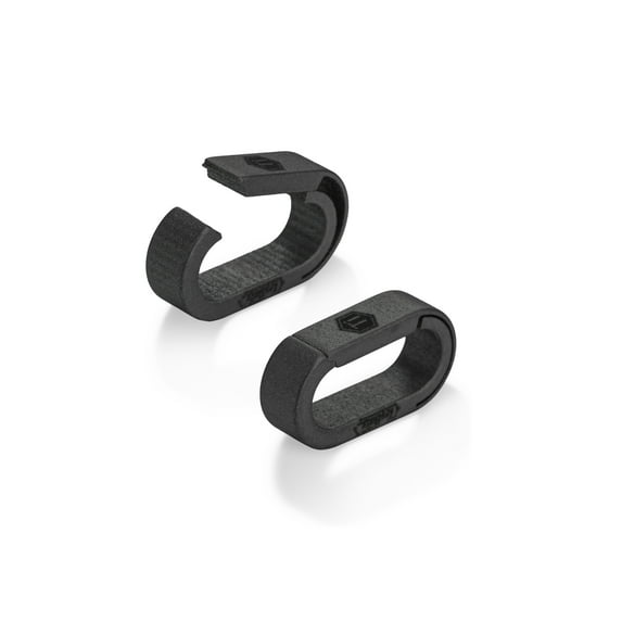 Key Unity Titanium Key Chain Ring, 2 Mini Carabiner Keychain Liner for Connecting Home Car Keys, Black