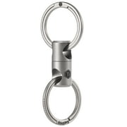 Key Unity Titanium Swivel Key Chain Rings, Rotatable Key Organizer Linker for Carabiner, Wind Chime, Plant, DIY Accessory, KA15 Sliver