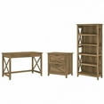 thumbnail image 1 of Key West 48W Desk with File Cabinet and Bookcase in Pine - Engineered Wood, 1 of 10